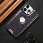 Étui en cuir de luxe pour iPhone