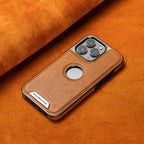 Étui en cuir de luxe pour iPhone