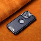 Étui en cuir de luxe pour iPhone