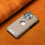 Étui en cuir de luxe pour iPhone