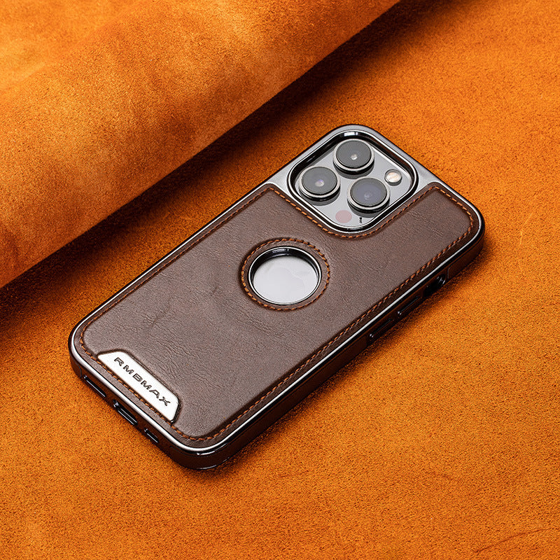 Étui en cuir de luxe pour iPhone