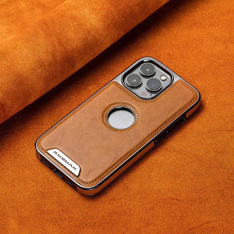 Étui en cuir de luxe pour iPhone