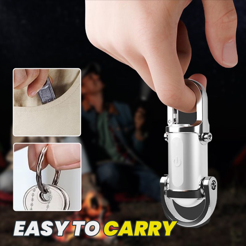 Mini lampe torche porte-clés étanche super lumineuse 1200LM