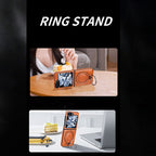 Coque magnétique avec anneau-support pour Galaxy Z Flip Series