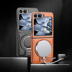 Coque magnétique avec anneau-support pour Galaxy Z Flip Series