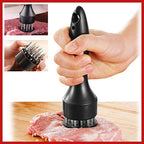 Attendrisseur à Viande en Acier Inoxydable – 21 Lames, Attendrit en Quelques Minutes, Marinade Rapide, Manche Antidérapant – 2 Couleurs