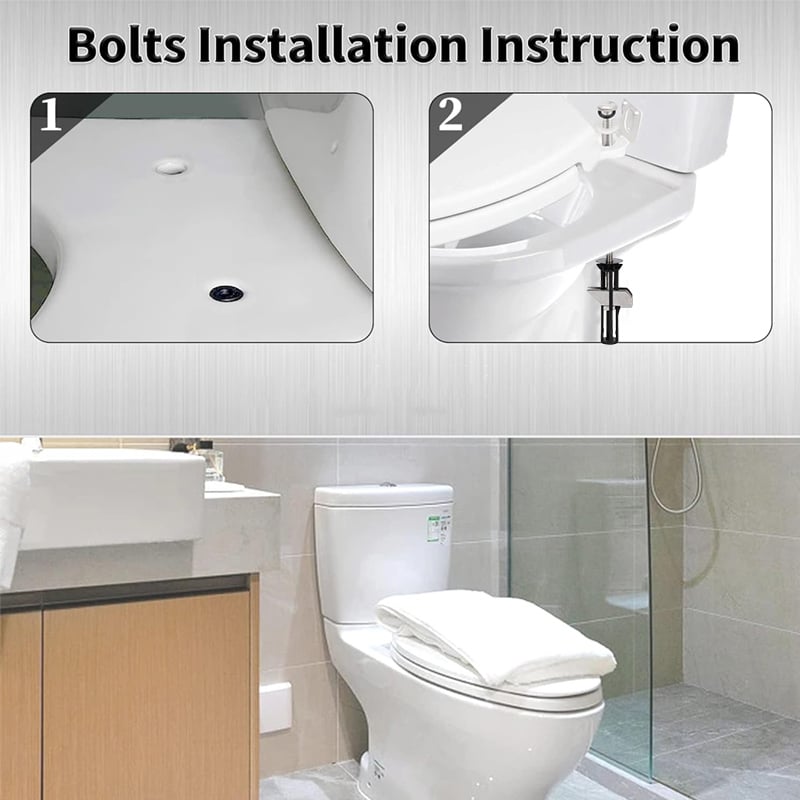 🔥Achetez-en 1, obtenez-en 1 gratuit🔥Kit de boulons de fixation pour siège de toilette robuste