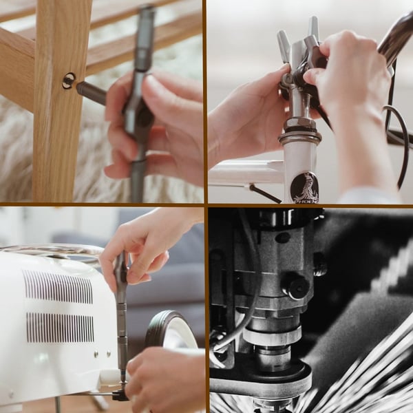 🔩🛠️ Jeu de Tournevis à Cliquet 24 en 1 – Acier S2 Chrome-Molybdène, Alliage d'Aluminium Forgé, 58 Dents, 5 Types d'Embouts, Compact & Portable – Idéal pour le Bricolage & l'Atelier ✨