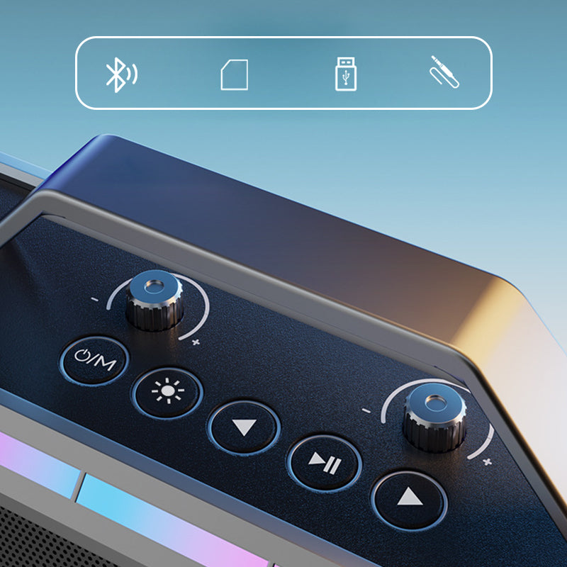 Haut-parleur Bluetooth karaoké 200W avec microphone sans fil