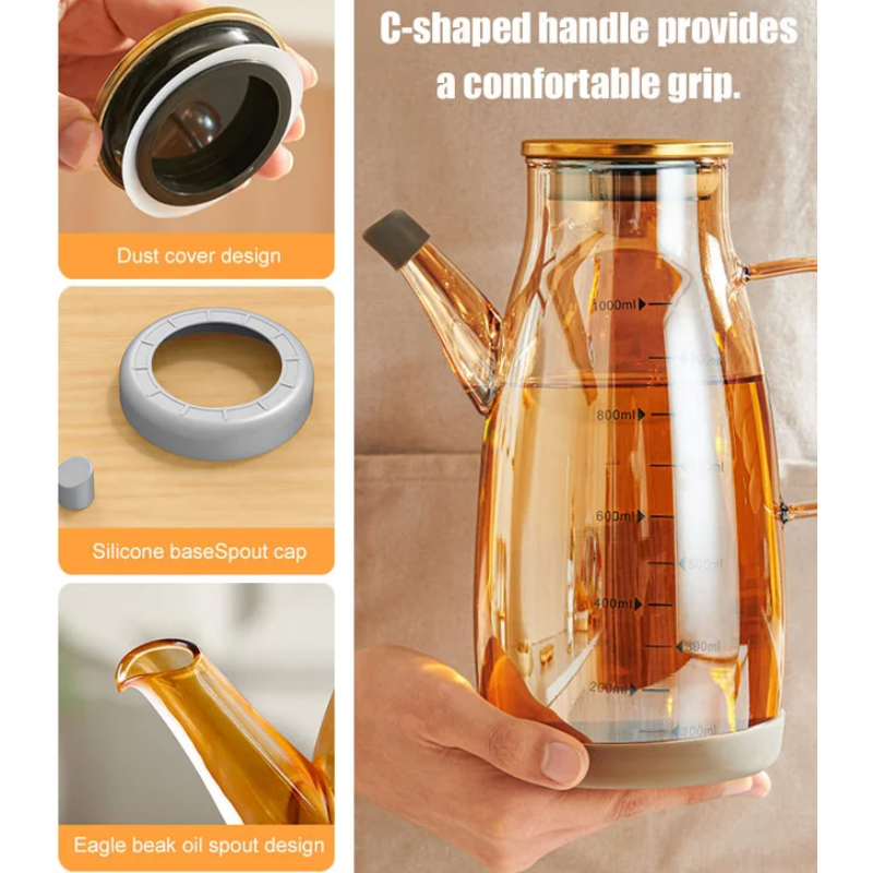 Bouteille distributeur d'huile avec bec anti-goutte