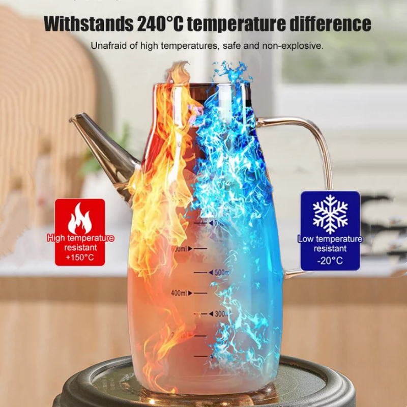 Bouteille distributeur d'huile avec bec anti-goutte