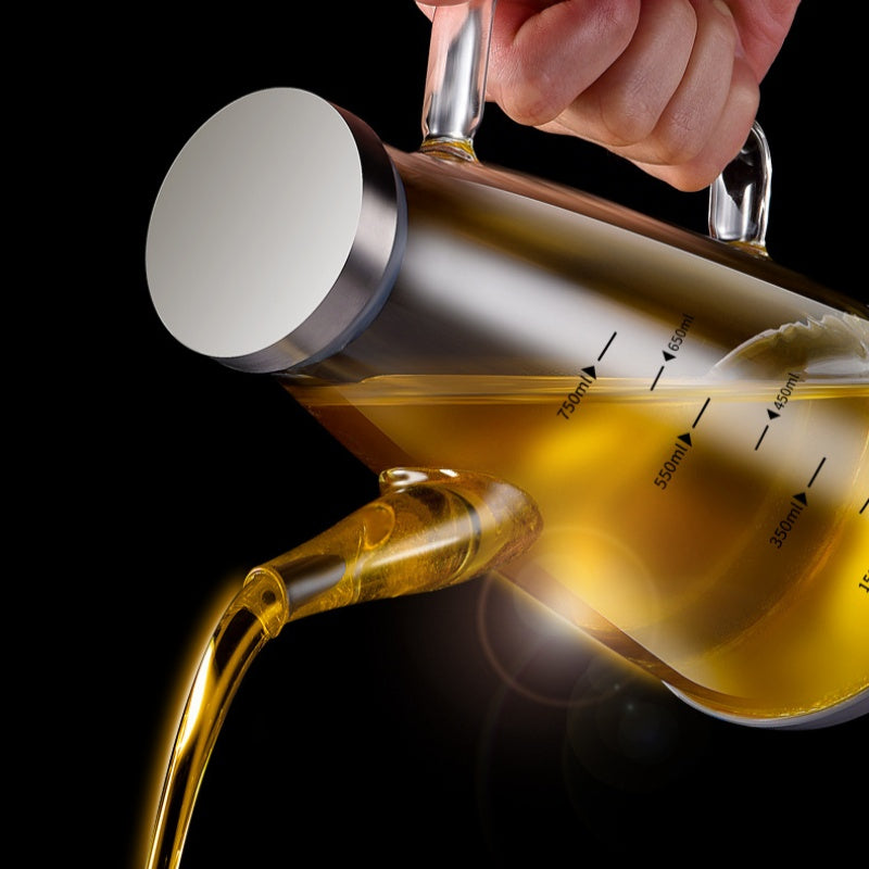 Bouteille distributeur d'huile avec bec anti-goutte