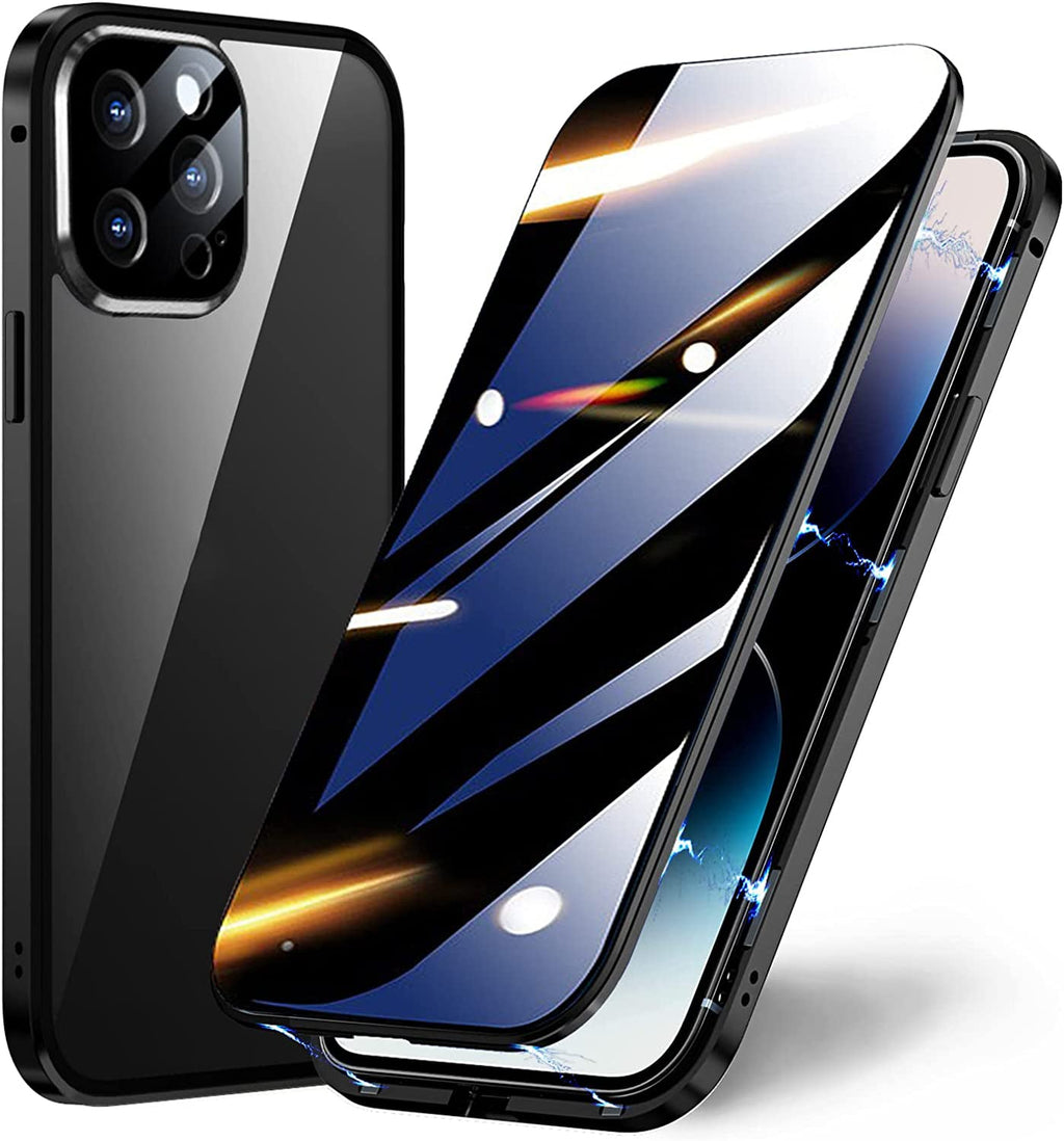 Étui de téléphone 2 en 1 avec film de protection de la vie privée pour iPhone
