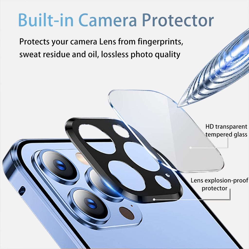 Étui de téléphone 2 en 1 avec film de protection de la vie privée pour iPhone