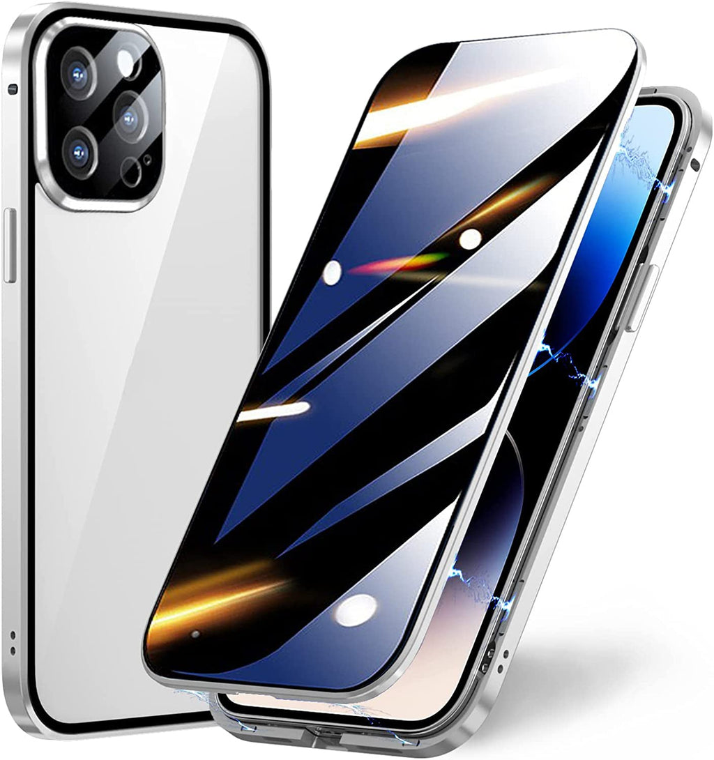 Étui de téléphone 2 en 1 avec film de protection de la vie privée pour iPhone