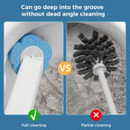 🧹🚽 Brosse WC Jetable avec Recharges – Système Hygiénique avec Éponge Nettoyante, Support Inclus – Parfums Océan, Citron & Lavande 🌿🚿