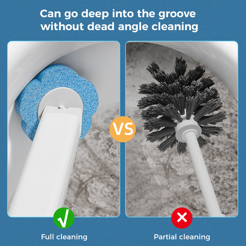 🧹🚽 Brosse WC Jetable avec Recharges – Système Hygiénique avec Éponge Nettoyante, Support Inclus – Parfums Océan, Citron & Lavande 🌿🚿