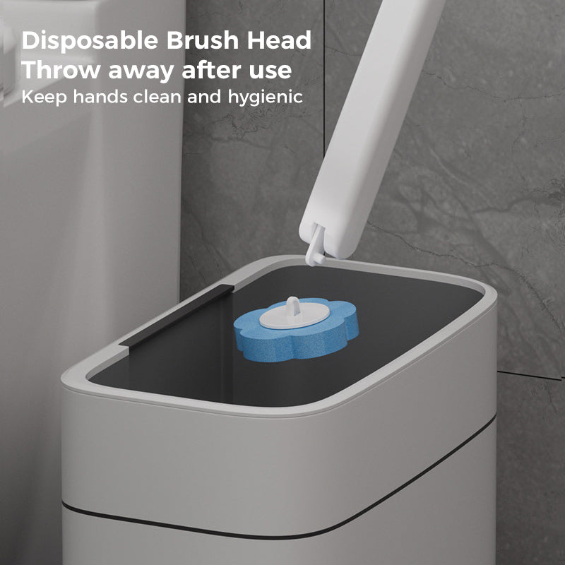 🧹🚽 Brosse WC Jetable avec Recharges – Système Hygiénique avec Éponge Nettoyante, Support Inclus – Parfums Océan, Citron & Lavande 🌿🚿