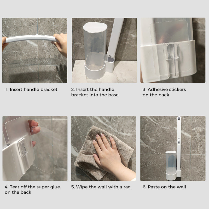 🧹🚽 Brosse WC Jetable avec Recharges – Système Hygiénique avec Éponge Nettoyante, Support Inclus – Parfums Océan, Citron & Lavande 🌿🚿