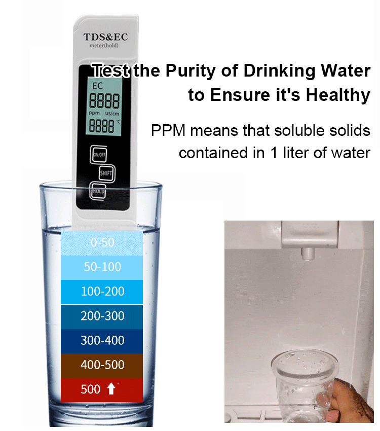 Compteur numérique de qualité de l'eau TDS