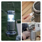 Lampe Solaire d'Aventure & Ventilateur Portable 2-en-1