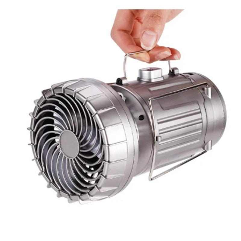 Lampe Solaire d'Aventure & Ventilateur Portable 2-en-1