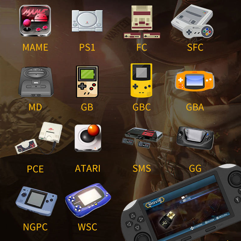 Ensemble de console de jeu portable HD SF3000