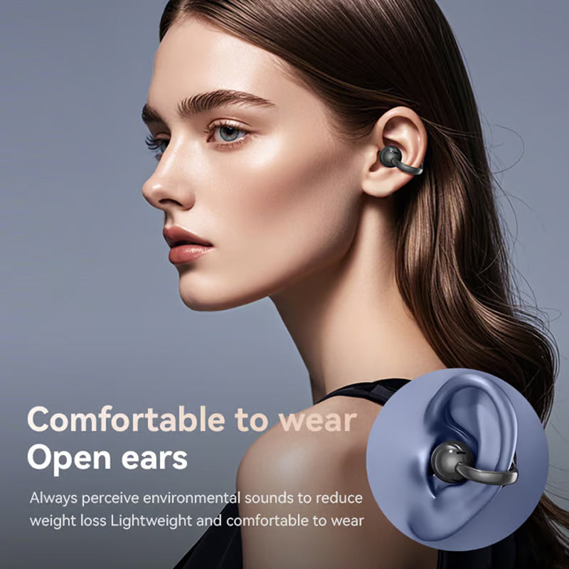 🎧 50% DE RÉDUCTION ! 🌐 Écouteurs Clip-on Bluetooth V6.0 avec Écran Couleur – Traduction 134 Langues, Étanche & 40h d'Autonomie 💧