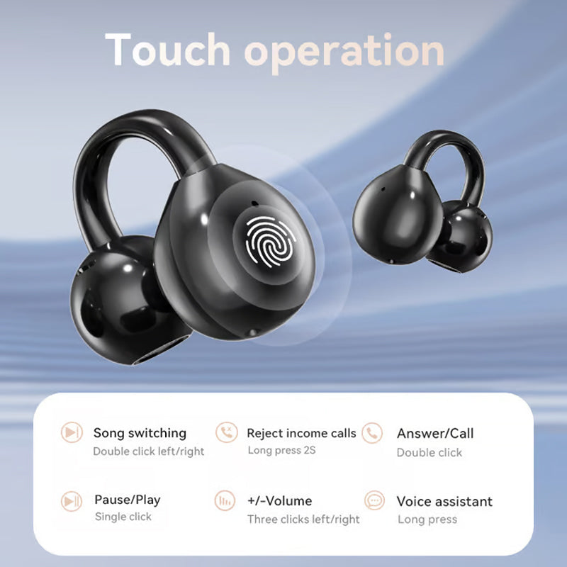 🎧 50% DE RÉDUCTION ! 🌐 Écouteurs Clip-on Bluetooth V6.0 avec Écran Couleur – Traduction 134 Langues, Étanche & 40h d'Autonomie 💧