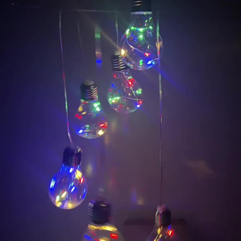 Carillons éoliens à LED de couleur à énergie solaire