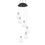Carillons éoliens à LED de couleur à énergie solaire