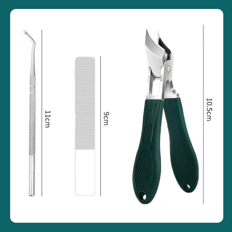 Lot de 3 Coupe-ongles Inclinés à 25° Anti-Projections