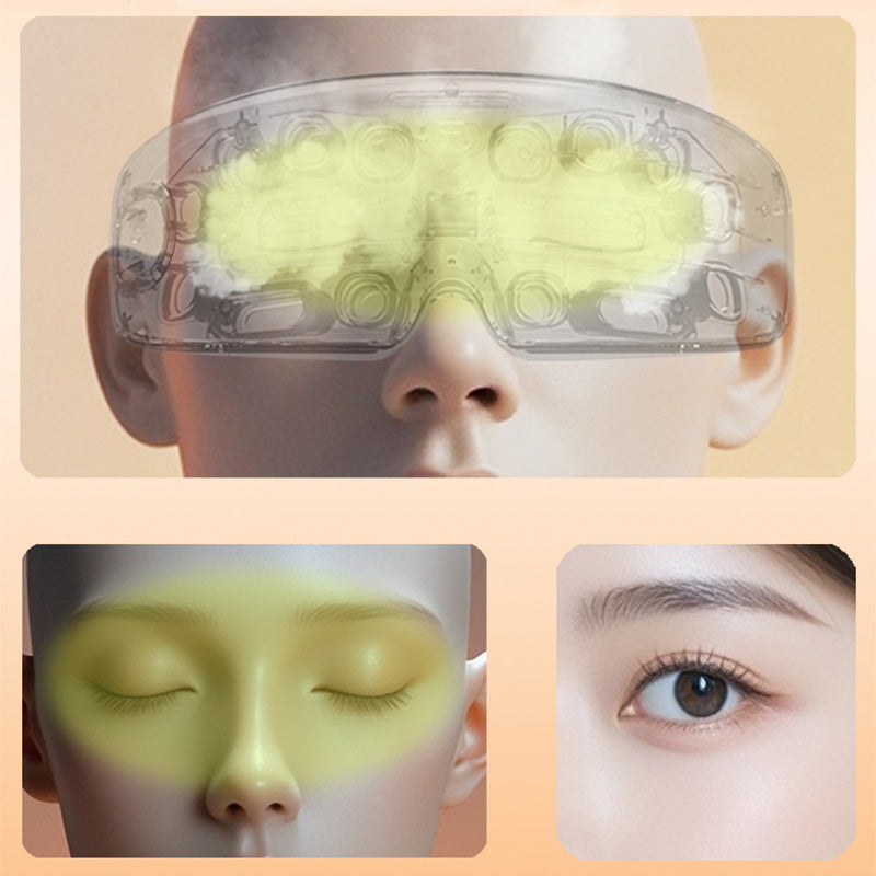 Eye massager with hot and cold packs