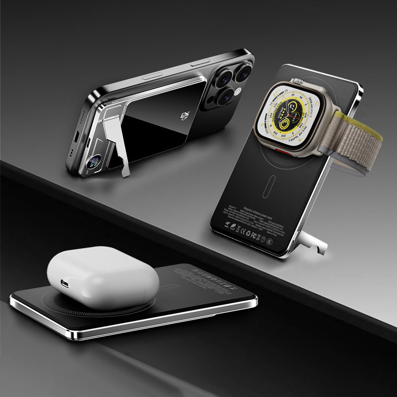 Double Mode Magnetic Power Bank avec Support