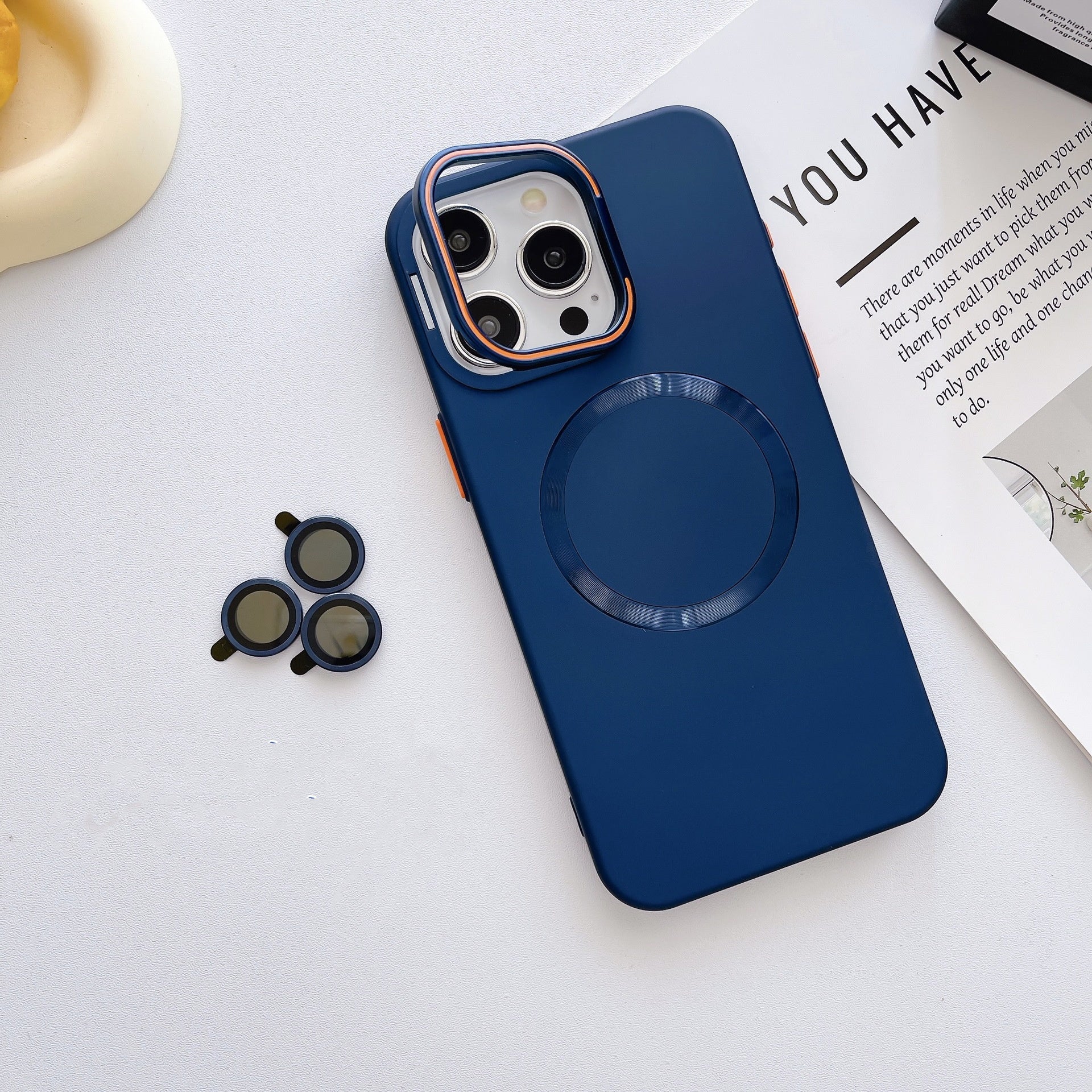 Wireless Charging Phone Case with Lens Protector