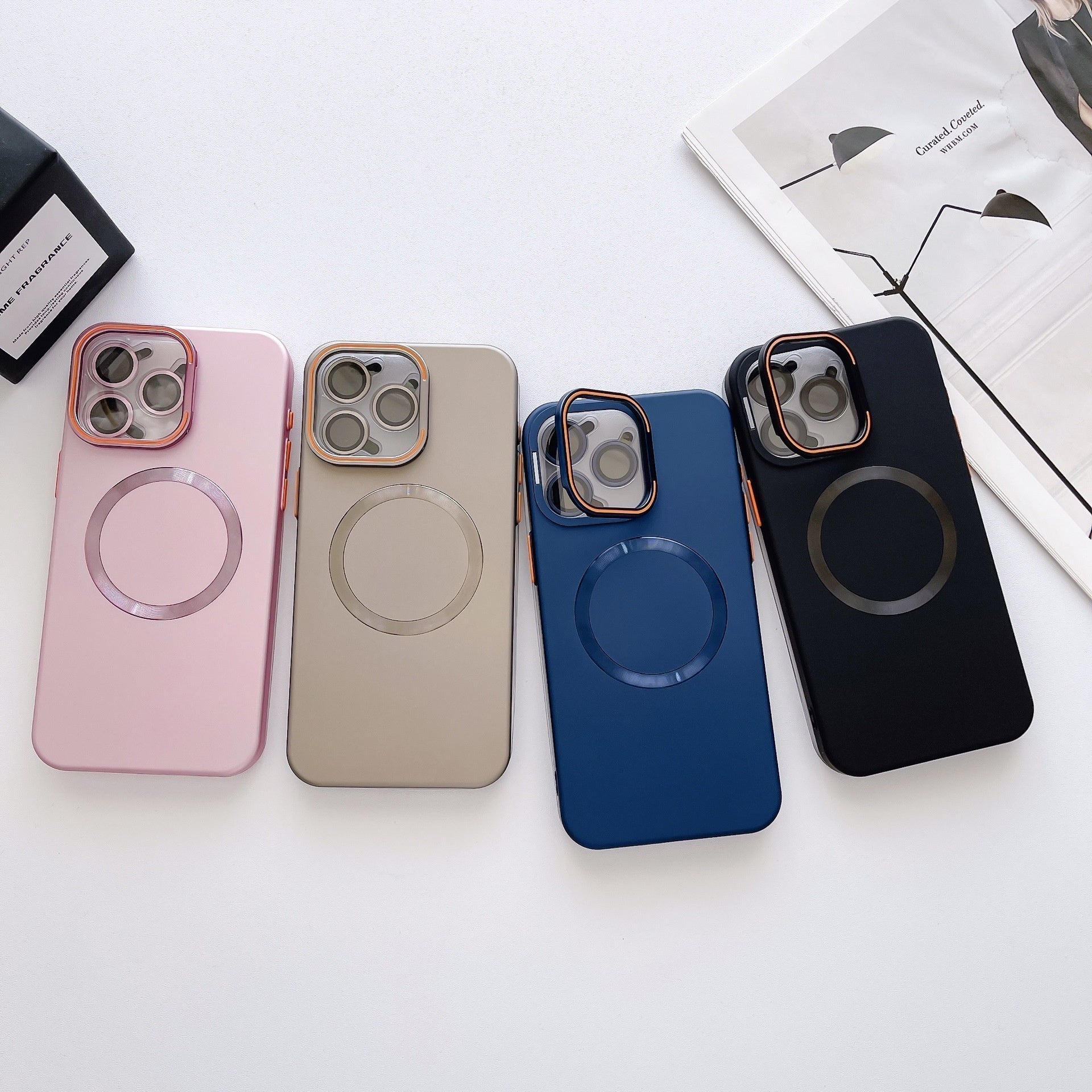 Wireless Charging Phone Case with Lens Protector