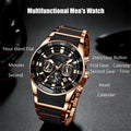 Montre multifonction en quartz étanche pour homme