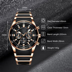 Montre multifonction en quartz étanche pour homme