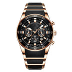 Montre multifonction en quartz étanche pour homme