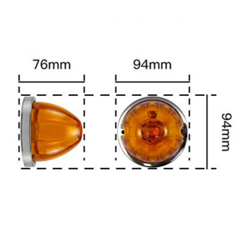 Feux de position latéraux LED en forme de pastèque pour camions et remorques