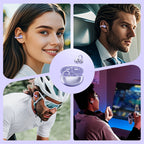 💎 50 % DE RÉDUCTION ! Écouteurs Bluetooth 5.4 Clip-On Open Ear avec suppression du bruit