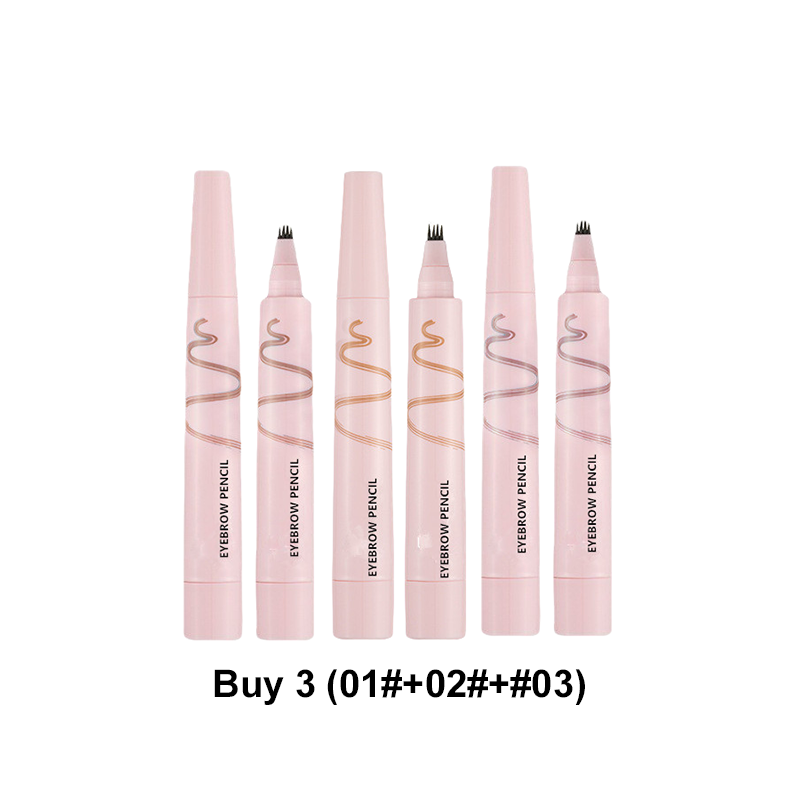 🖤 Crayon à Sourcils 4 Pointes Waterproof | Poils Fins Effet Naturel 💗 | Tenue 24H Anti-Bavure 🌧️ | 5 Teintes du Brun au Noir 🎨 | Format Sac 12g 👜