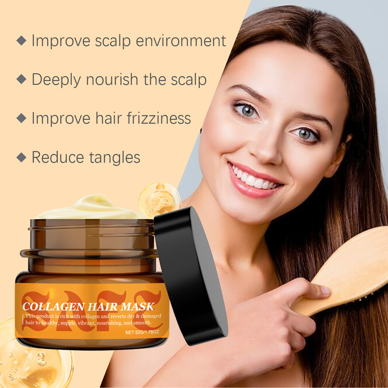 Masque capillaire au collagène pour cheveux secs et abîmés