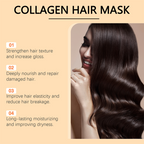 Masque capillaire au collagène pour cheveux secs et abîmés