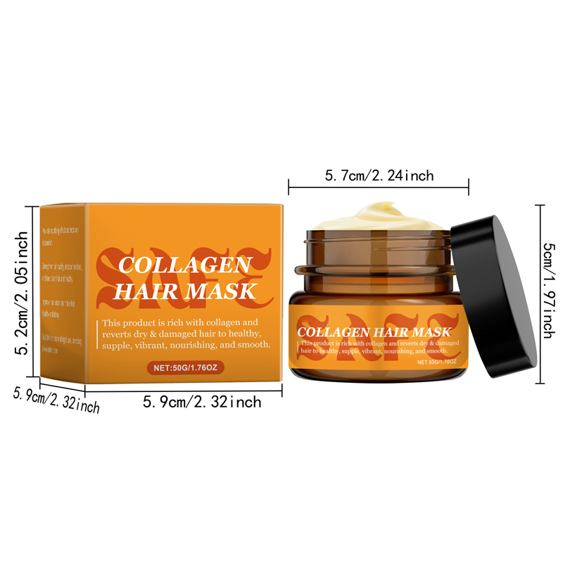 Masque capillaire au collagène pour cheveux secs et abîmés