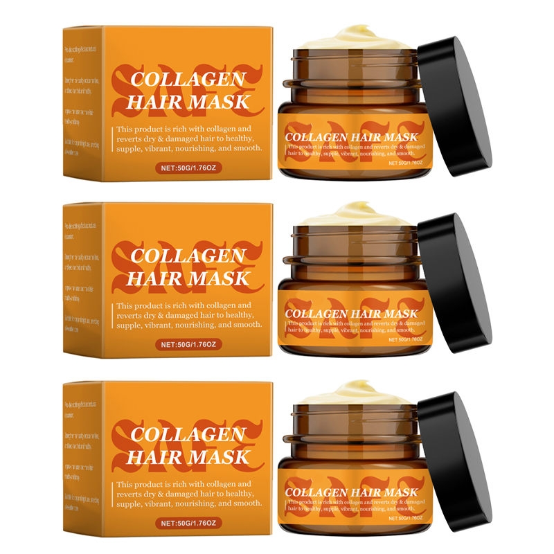 Masque capillaire au collagène pour cheveux secs et abîmés
