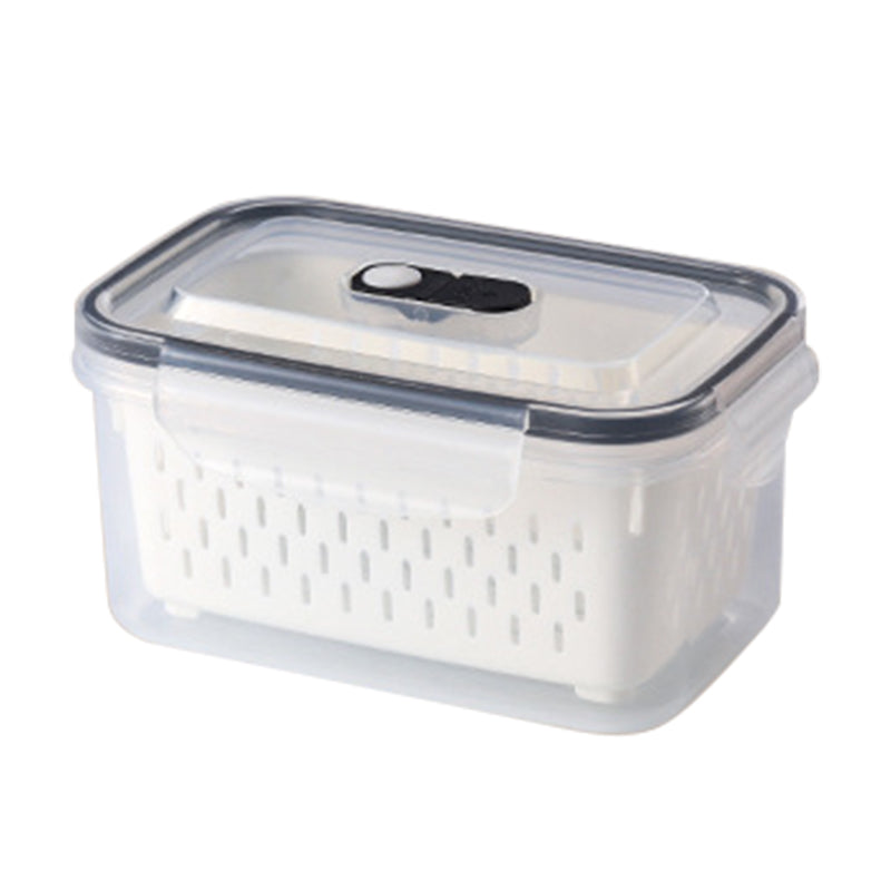 🍱 Boîte 2 en 1 Drainante et Garde-frais ❄️✨ - Double Fermeture Hermétique | De -20°C à 120°C | Transparente | Empilable | 6 Tailles | Lot de 3/4/5 Pièces | 50% DE RÉDUCTION