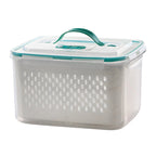 🍱 Boîte 2 en 1 Drainante et Garde-frais ❄️✨ - Double Fermeture Hermétique | De -20°C à 120°C | Transparente | Empilable | 6 Tailles | Lot de 3/4/5 Pièces | 50% DE RÉDUCTION