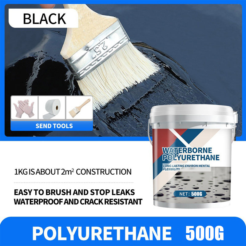 🏠💧 Enduit d'Étanchéité Anti-Fuite pour Toitures – Flexible, Résistant aux Intempéries, Sûr & Inodore – 4 Couleurs, 500g & 1kg, avec Pinceau Rouleau 🛡️✨