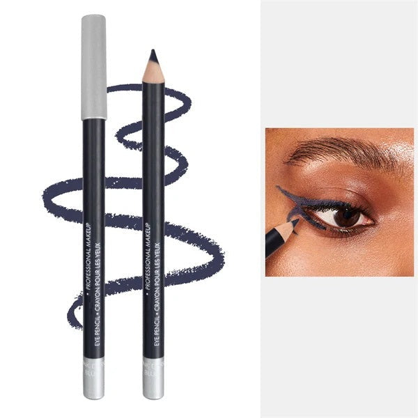 👁️✨Crayon Eyeliner Estompable en Bois – Trait Doux | Couleur Intense et Longue Durée | Facile à Estomper | 6 Couleurs | 3 Pièces | Idéal pour Eyeliner Interne, Smokey Eye & Maquillage Quotidien 💄🎨